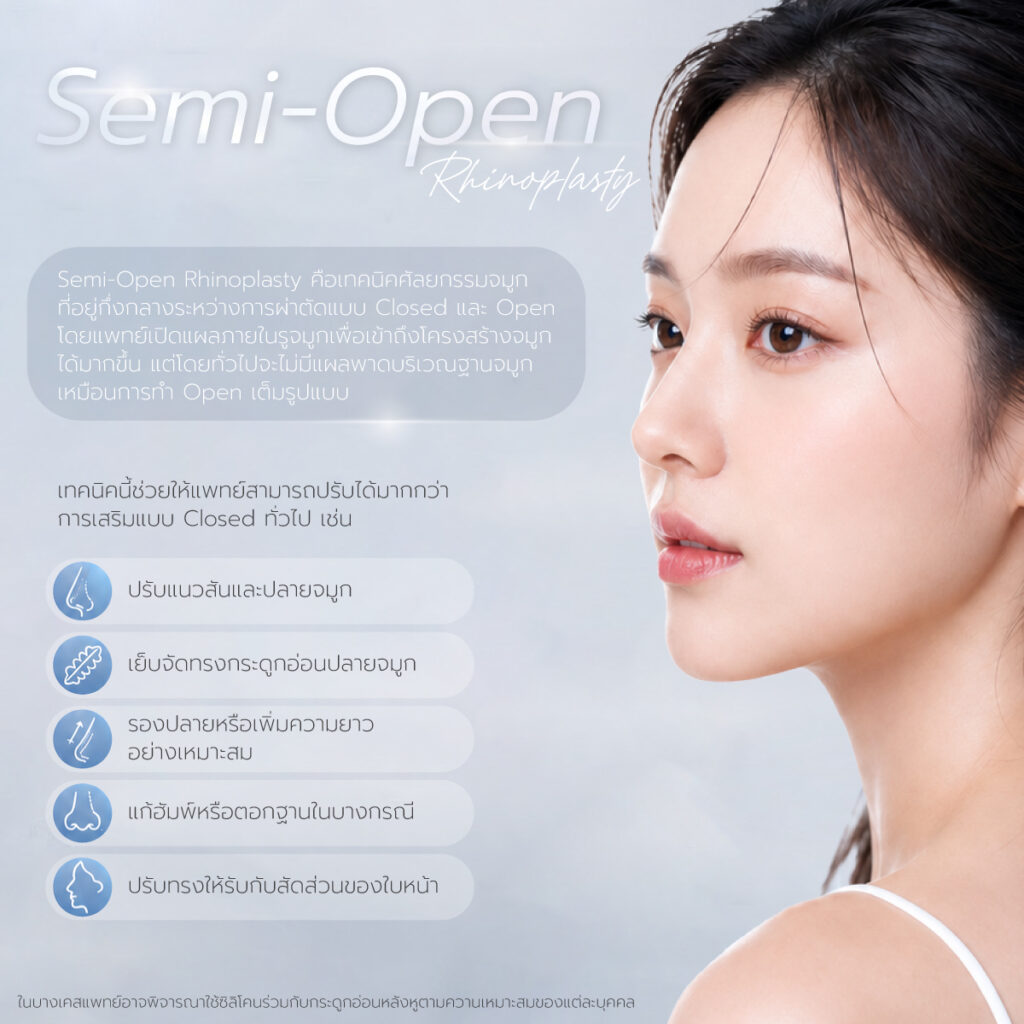 จมูก semi open