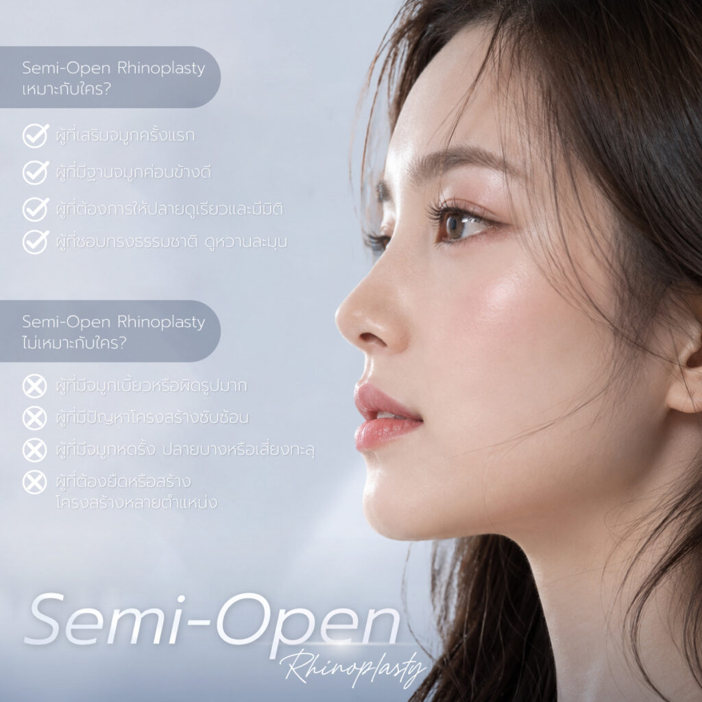 จมูก semi open